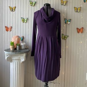 Purple mid length dress